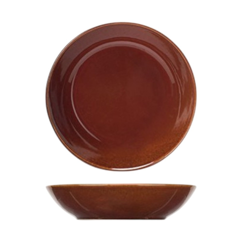 Assiette creuse Darwin rouge - D 20 cm