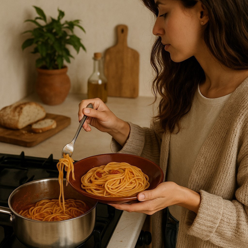 Assiette creuse Darwin rouge - D 20 cm