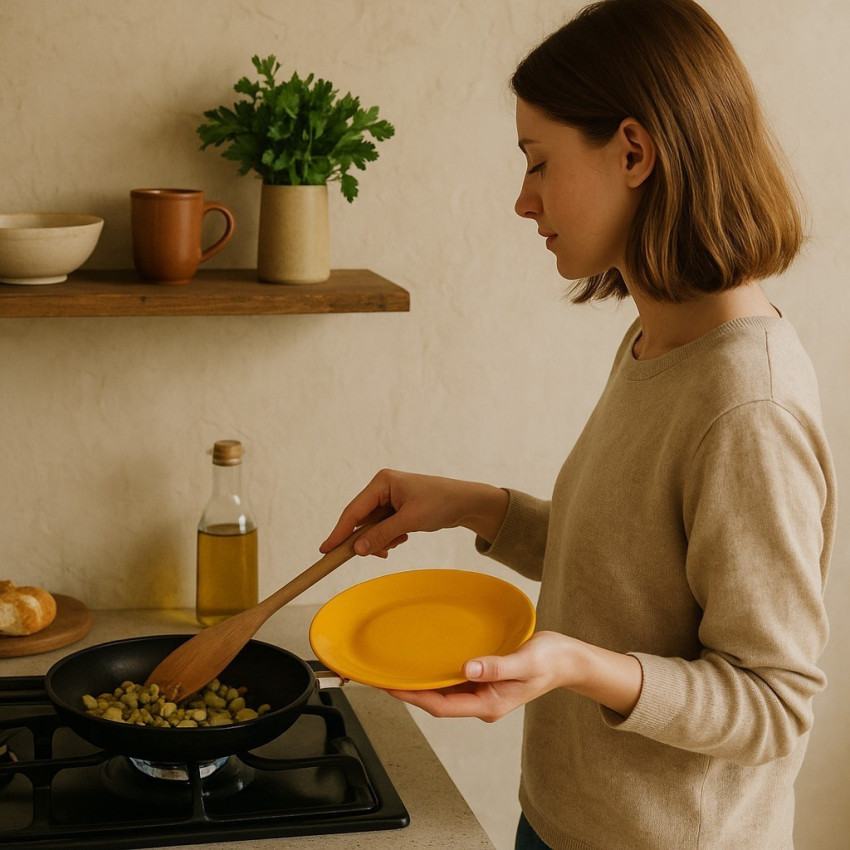 Lot de 6 assiettes creuses Tone Orange - D 22.5 cm