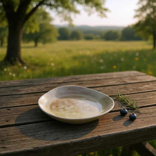 Petite assiette à entrée ou à dessert Yinci - D 16.5*20 cm