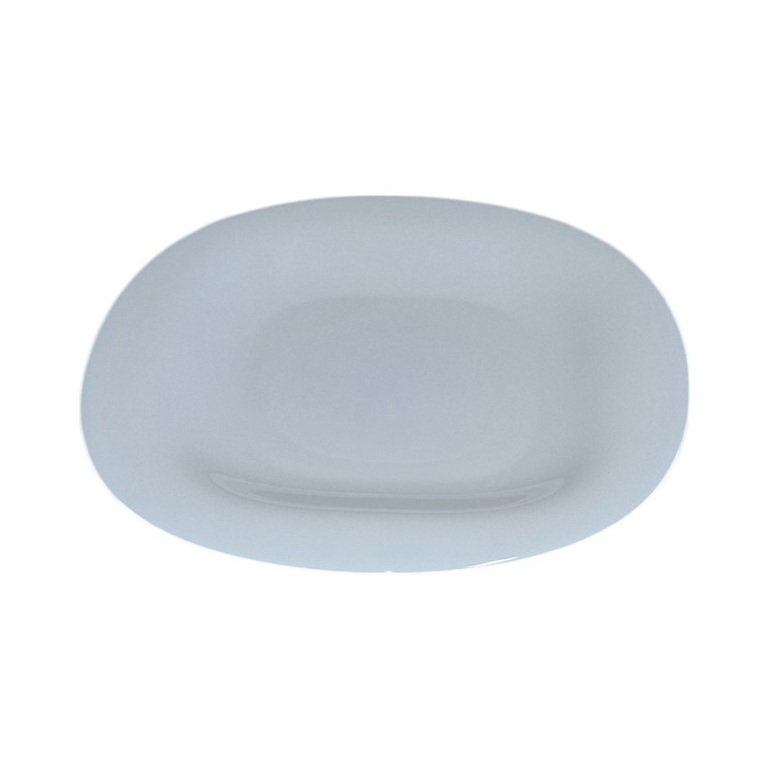 Assiette plate carrée en verre Carine Granit - D 29 cm