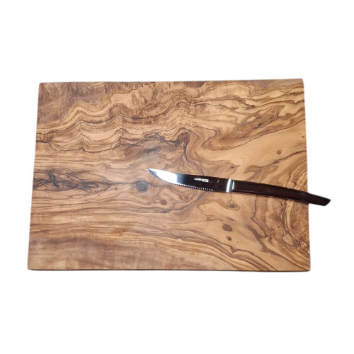 Planche à découper en bois d'olivier 35*25*2 cm