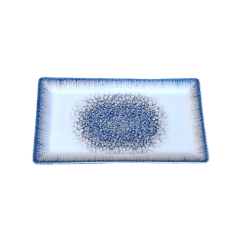 Assiette plate rectangle en porcelaine - 29.5*17*2.5 cm - Moon