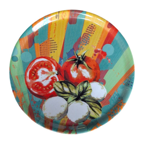 Assiette à pizza 31 cm de diamètre Tomate 2