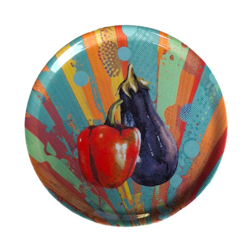 Assiette à pizza 31 cm de diamètre Aubergine