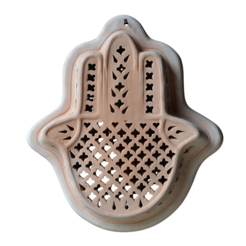 Applique murale Main de Fatma Terre cuite