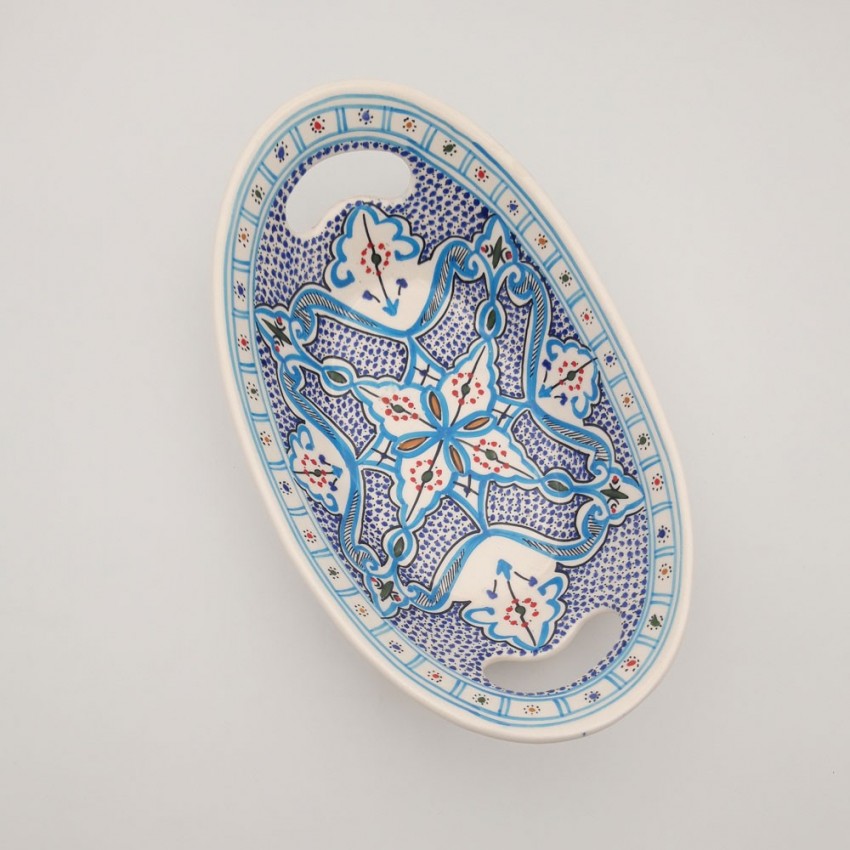 Corbeille à pain Marocain turquoise