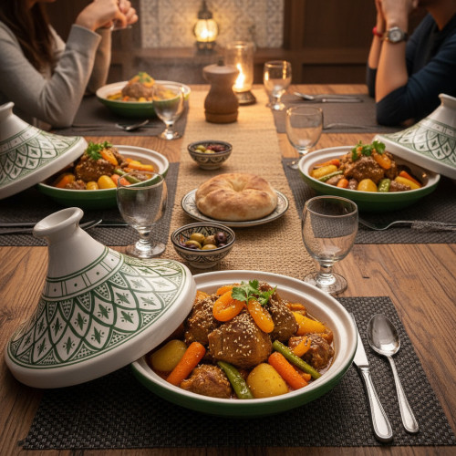 Tajine individuel de service Printemps - D 22 cm