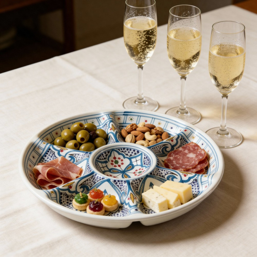 Plateau apéritif Marocain Turquoise