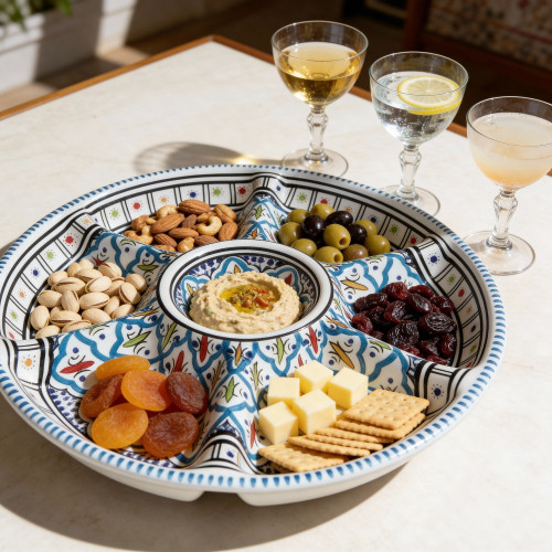 Plateau apéritif Bakir Turquoise