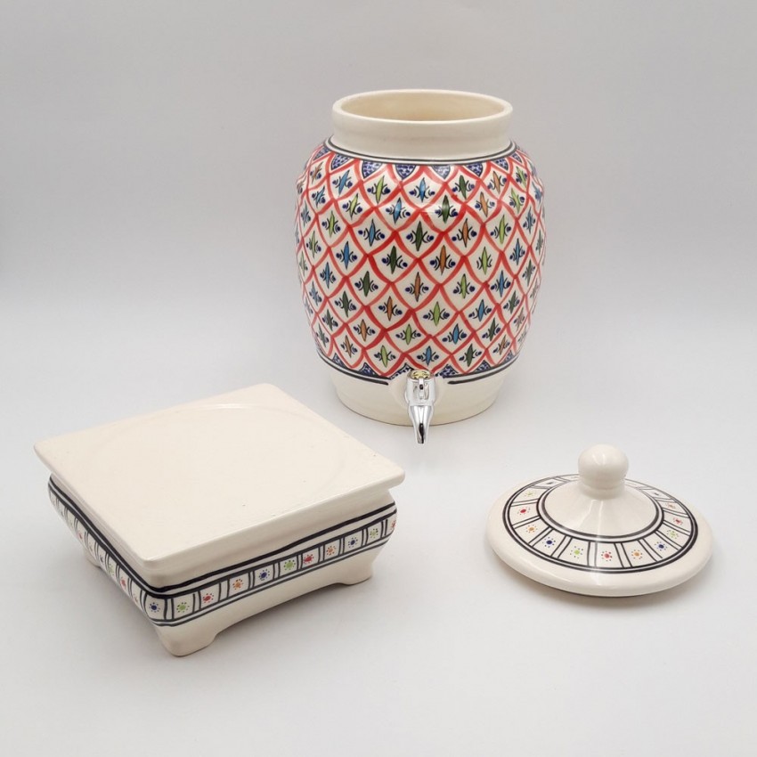 Vinaigrier grande capacité Bakir Rouge 5 L