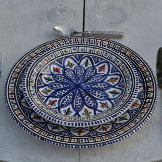 Service de table Bakir bleu - 6 pers