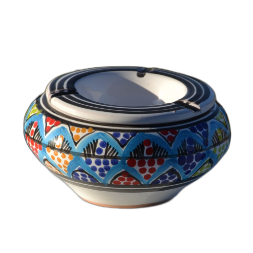 Cendrier anti fumée Bakir Royal Turquoise - Moyen modèle 2