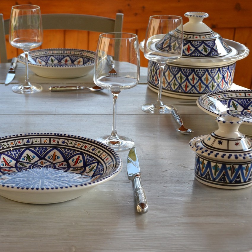 Cocotte Querouana Bakir bleu - D 25 cm