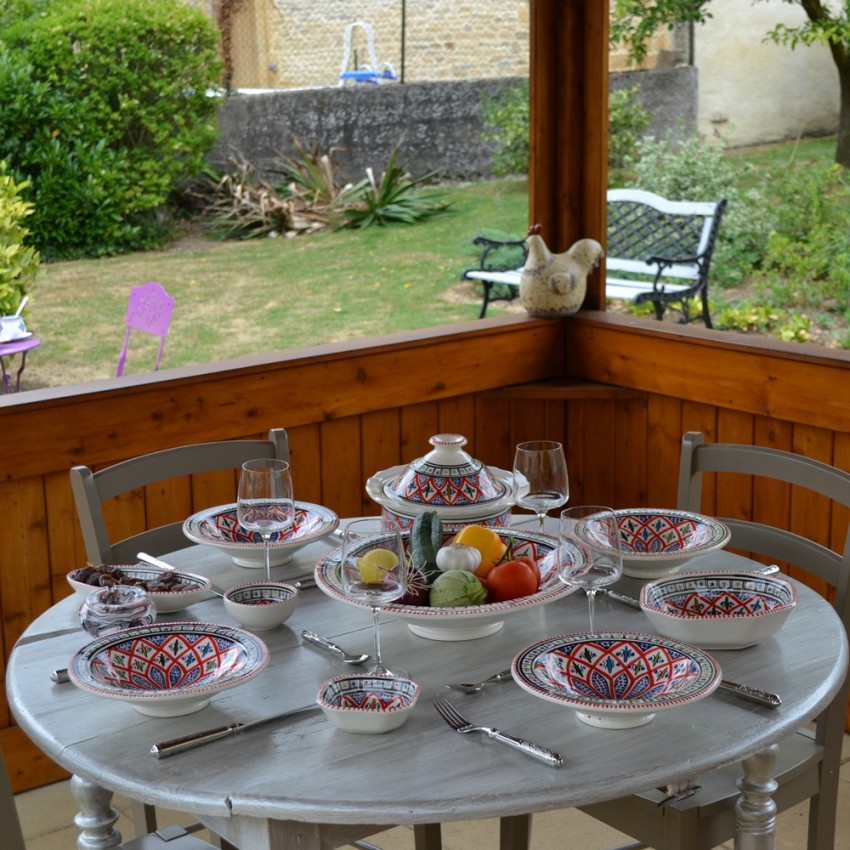 Plat Tebsi  Bakir rouge - D 27 cm