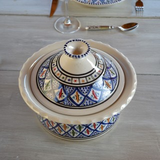 Cocotte Querouana Jileni bleu - D 20 cm