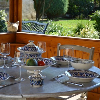 Cocotte Querouana Jileni bleu - D 20 cm