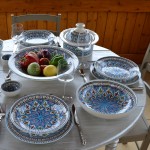 Lot de 6 assiettes creuses Bakir turquoise - D 24 cm