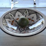 Service à couscous assiettes jattes Marocain noir - 12 pers