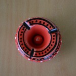 Cendrier anti fumée rouge - Mini modèle