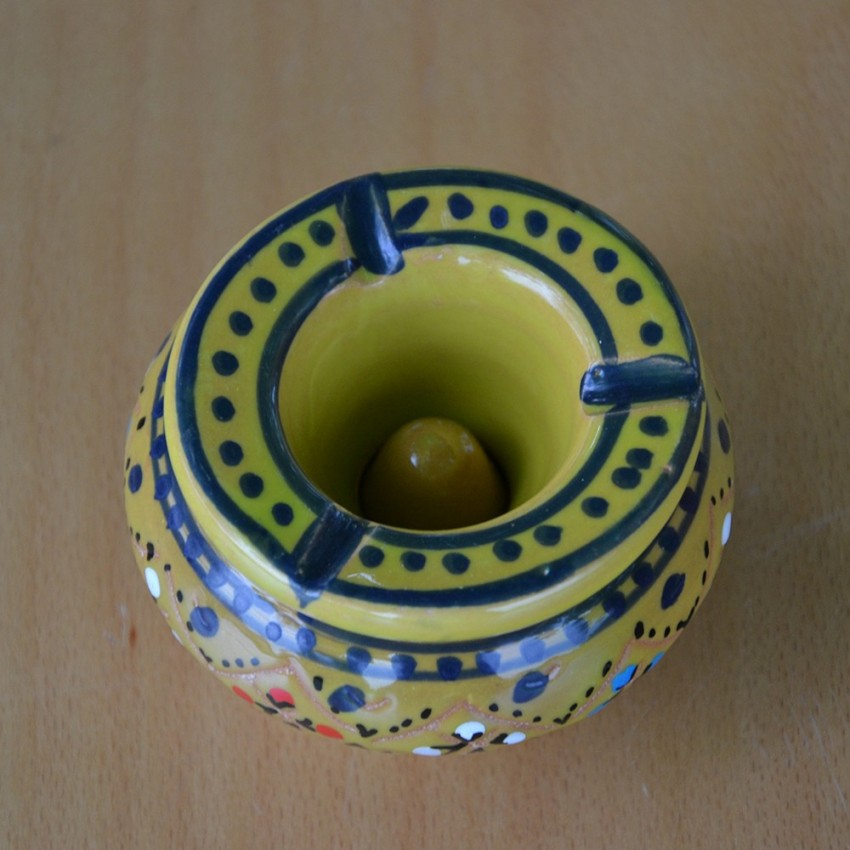 Lot de 2 mini cendriers Marrakech Rouge et Vert