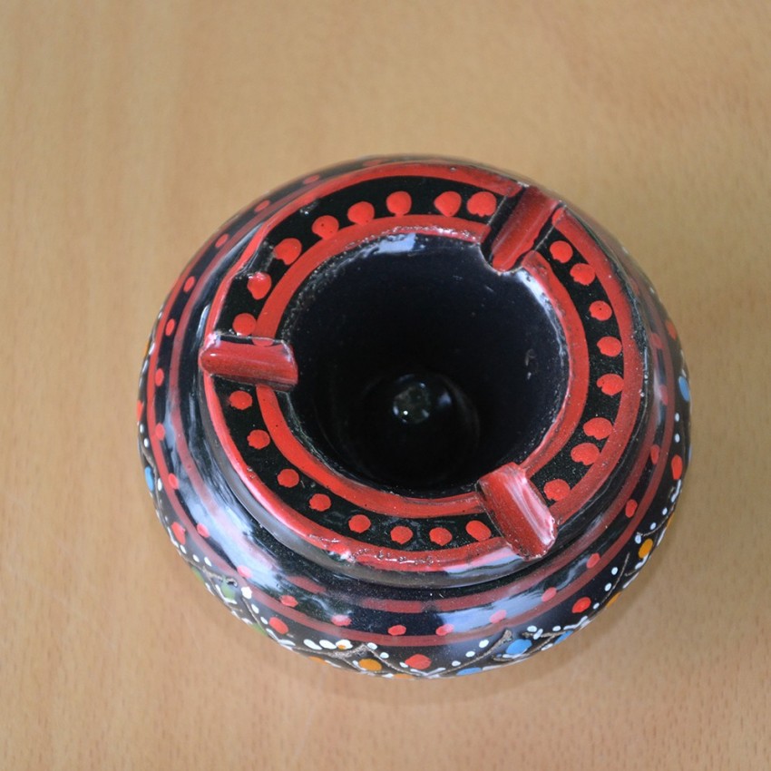 Lot de 3 mini cendriers Marrakech Rouge, Noir et Orange