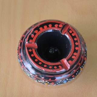 Lot de 3 mini cendriers Marrakech Rouge, Noir et Orange