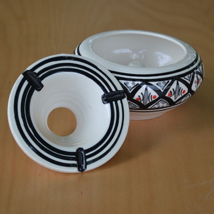 Cendrier moyen modèle anti fumée Bakir gris - D 12 cm