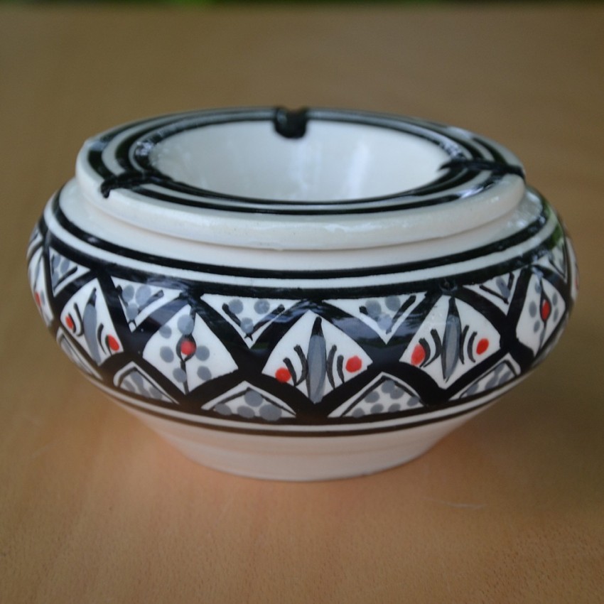 Cendrier moyen modèle anti fumée Bakir gris - D 12 cm