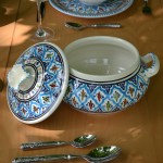 Service à soupe avec bols Bakir turquoise - 6 pers
