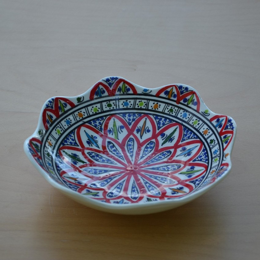 Jatte fleur  Bakir rouge D 19 cm