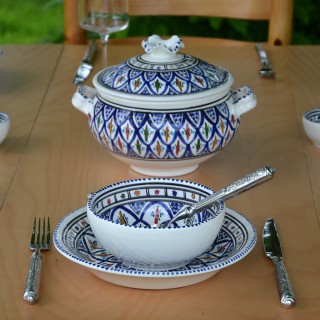 Soupière Bakir bleu