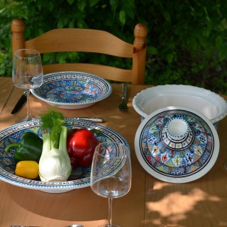 Lot de 6  assiettes creuses Bakir Royal - D 24 cm