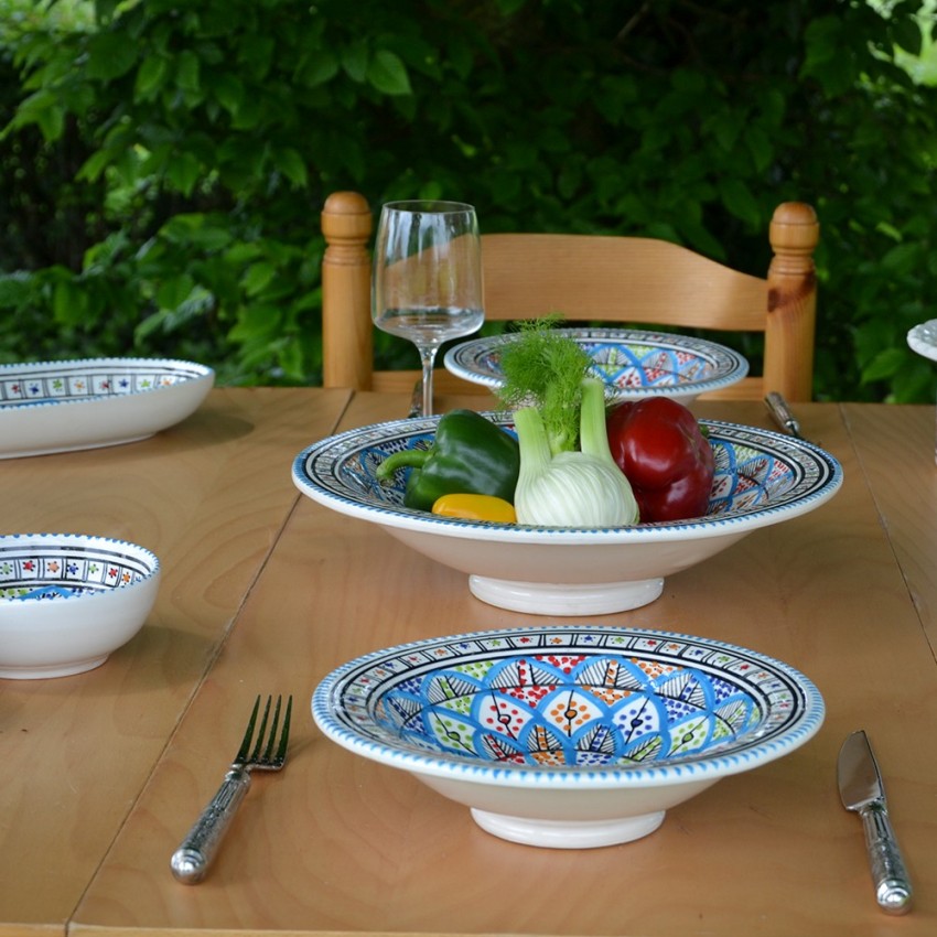 6 assiettes Tebsi Bakir Royal - D 23 cm