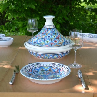 Service tajine assiettes creuses Bakir Royal - 6 pers 