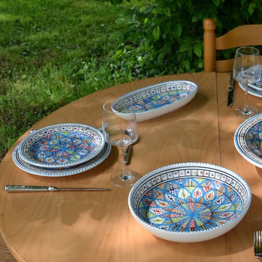 6 assiettes plates Bakir Royal - D 28 cm