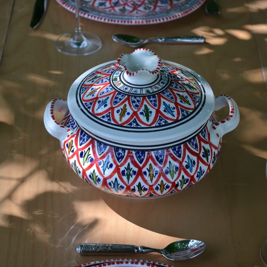 Service à soupe Bakir rouge - 8 pers