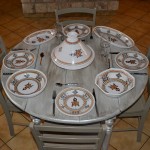 Lot de 6 assiettes plates Sahel beige - D 28 cm