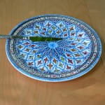 Service à dessert Bakir turquoise - 8 pers