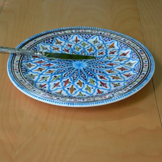 Service à dessert Bakir turquoise - 12 pers