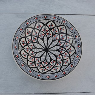 Assiette Tebsi Bakir gris - D 23 cm