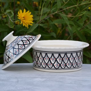 Service à couscous assiettes jattes Bakir gris - 12 pers