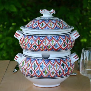 Couscoussier Bakir rouge - Petit modèle