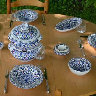 Couscoussier Bakir bleu - Petit modèle