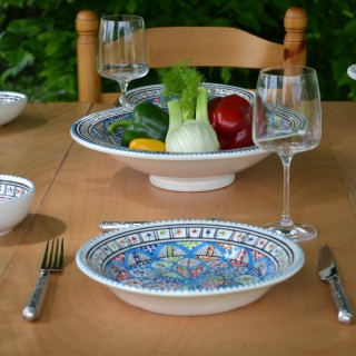 Service à couscous assiettes creuses Bakir Royal - 8 pers