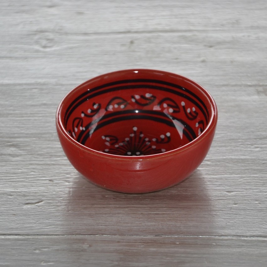 Bol Tatoué rouge - D 18 cm