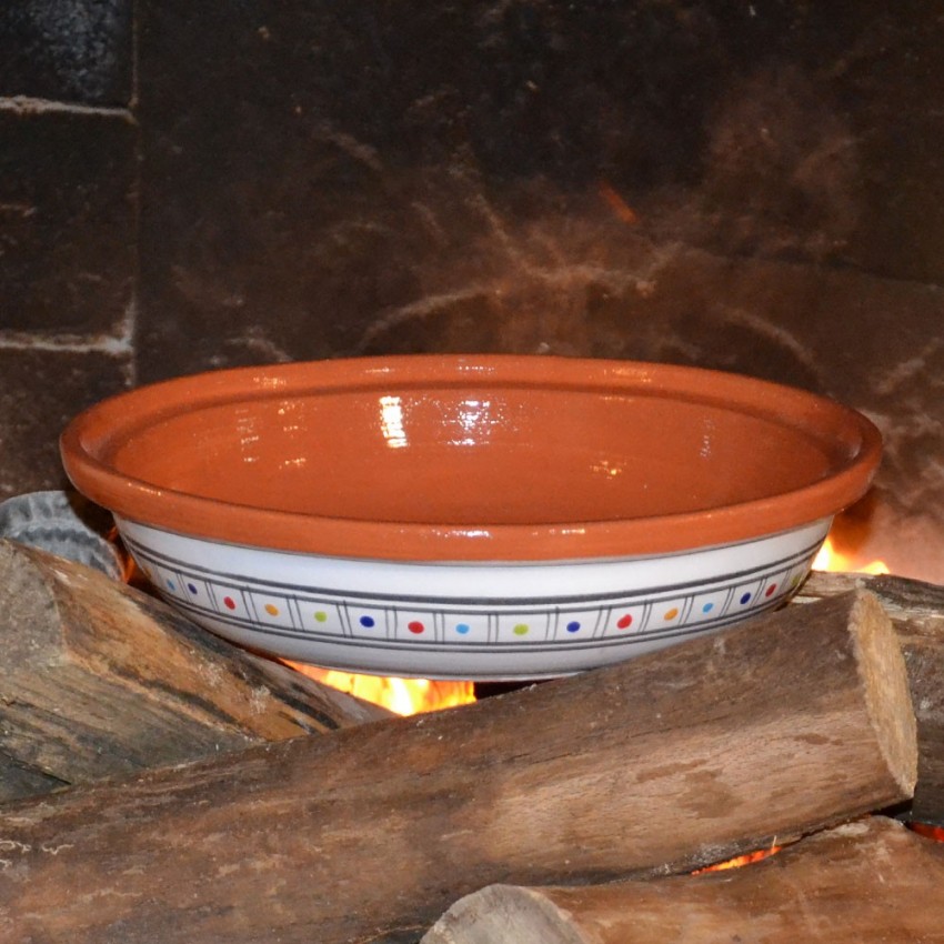 Tajine Bakir bleu - D 31 cm traditionnel