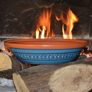 Tajine Marrakech Bleu - D 31 cm traditionnel