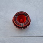 Cendrier anti fumée Tatoué rouge - Mini modèle