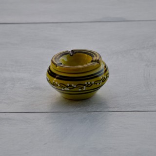 Lot 3 cendriers anti fumée orange, vert anis et bleu fonçé - Mini modèle